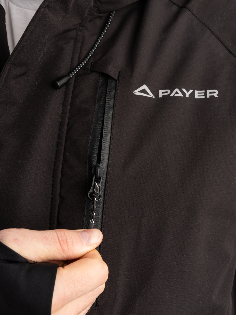 Север мембранная куртка PAYER, зимняя -45,черный