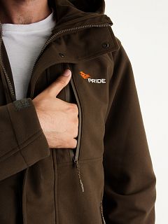 Таир куртка для охоты PRIDE, софт-шелл коричневый Таир куртка для охоты PRIDE, софт-шелл коричневый